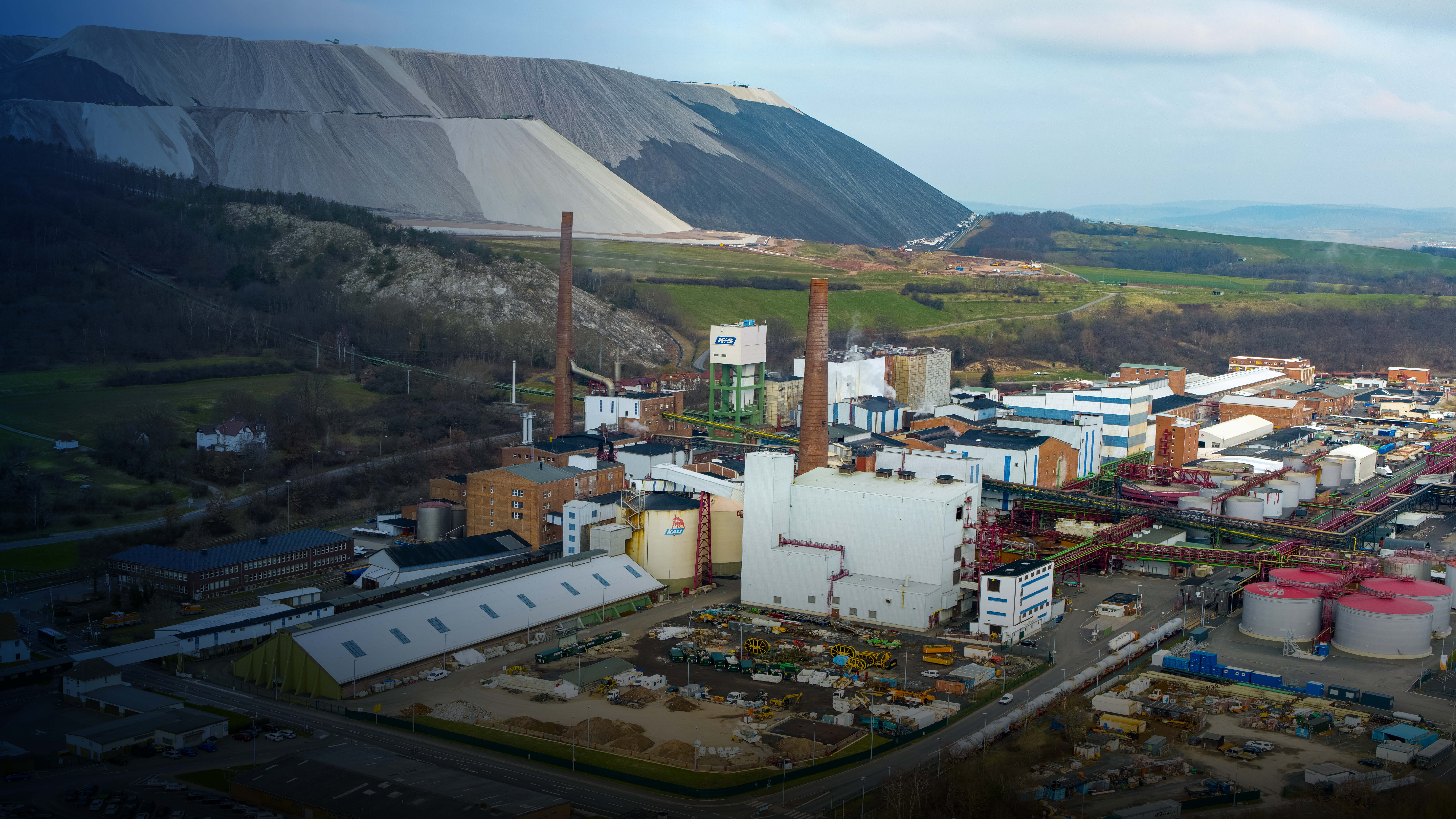 A bird's eye view of the Wintershall plant